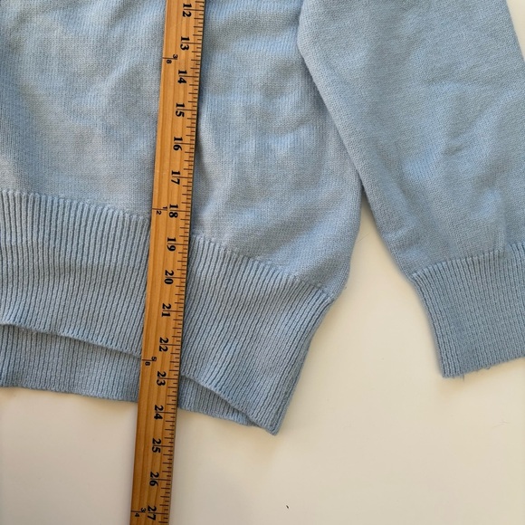 Commense Women's Light Blue Crewneck Soft Drop Shoulder Sweater Size Medium - Picture 6 of 6